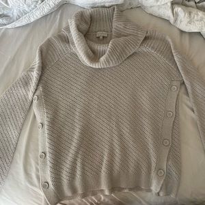 Lucky brand Cream high neck sweater